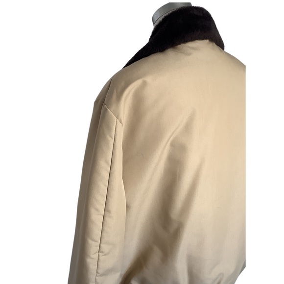 Vintage Weathercaster Tan Faux Fur Collar Jacket - Picture 5 of 10